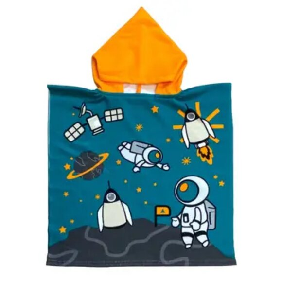 Kids Space Beach Poncho - Picture 1 of 1